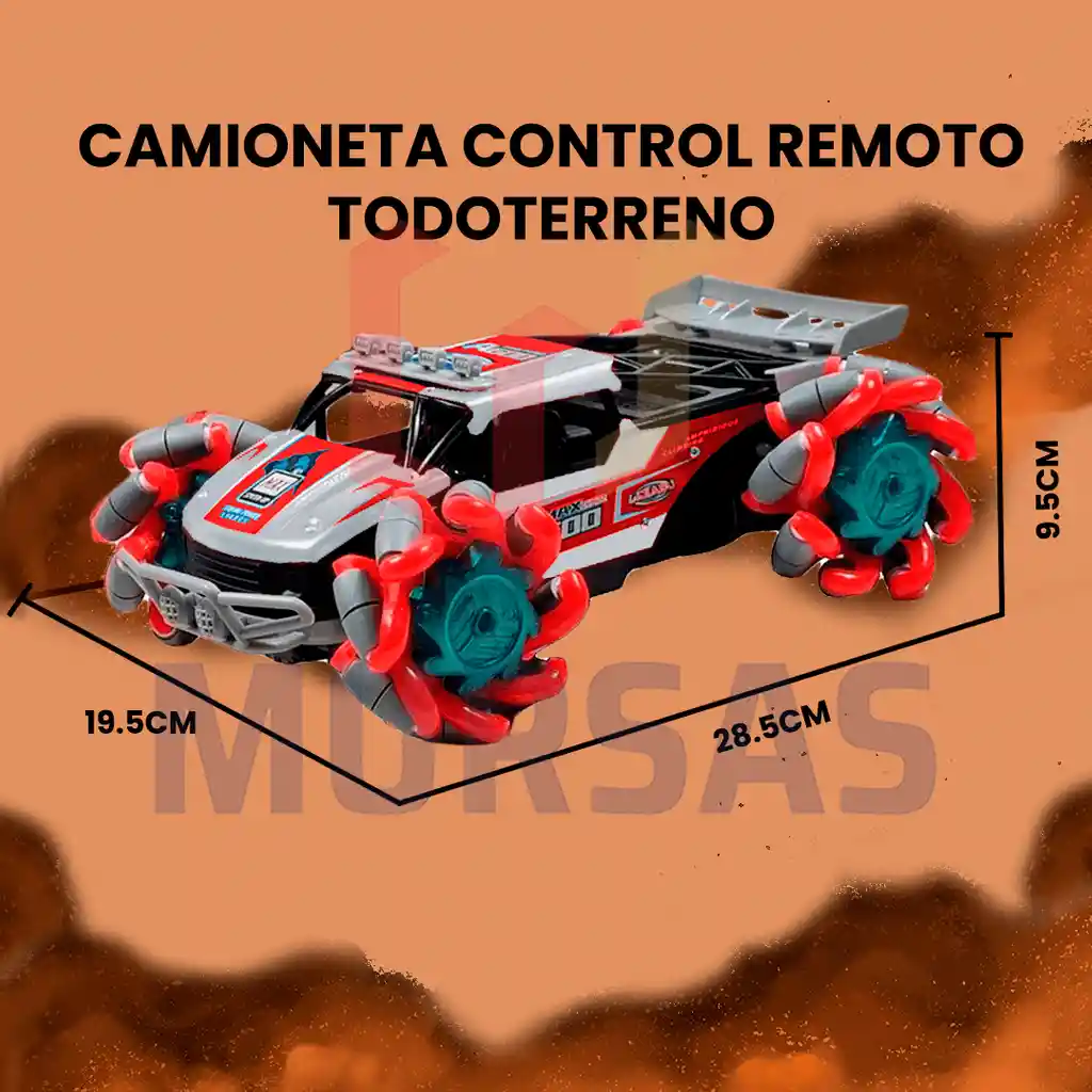Carro Control Remoto Camioneta Todoterreno Control Dual