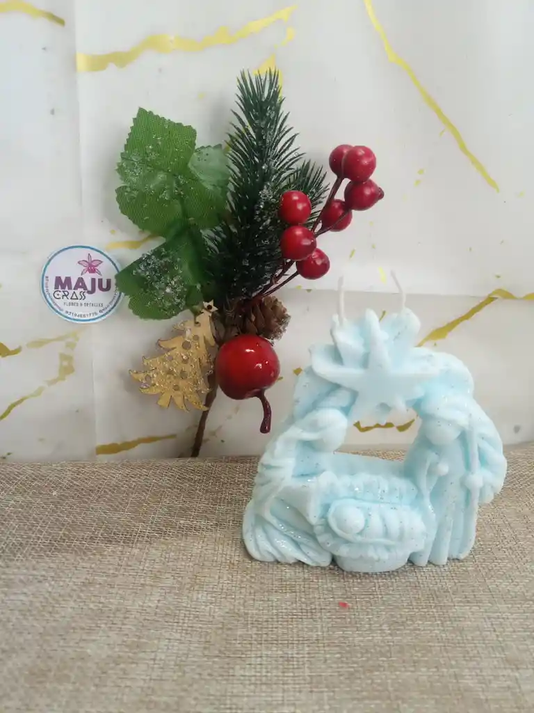 Vela En Silueta Nacimiento De Jesús