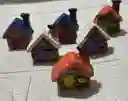 Casas Para Maqueta En Ceramica X6 Unidades