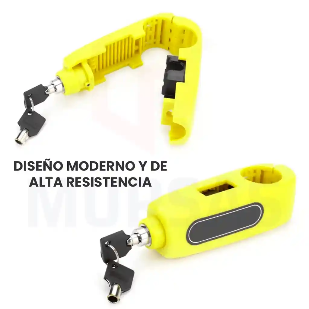 Candado Para Moto Manubrio Acero Seguridad Anti Robo 2llaves