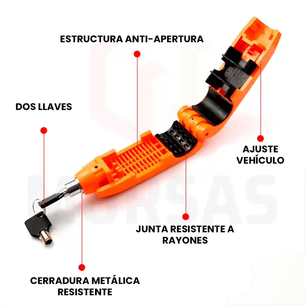 Candado Moto Bicicleta Patineta Cerradura Antirrobo Bloqueo