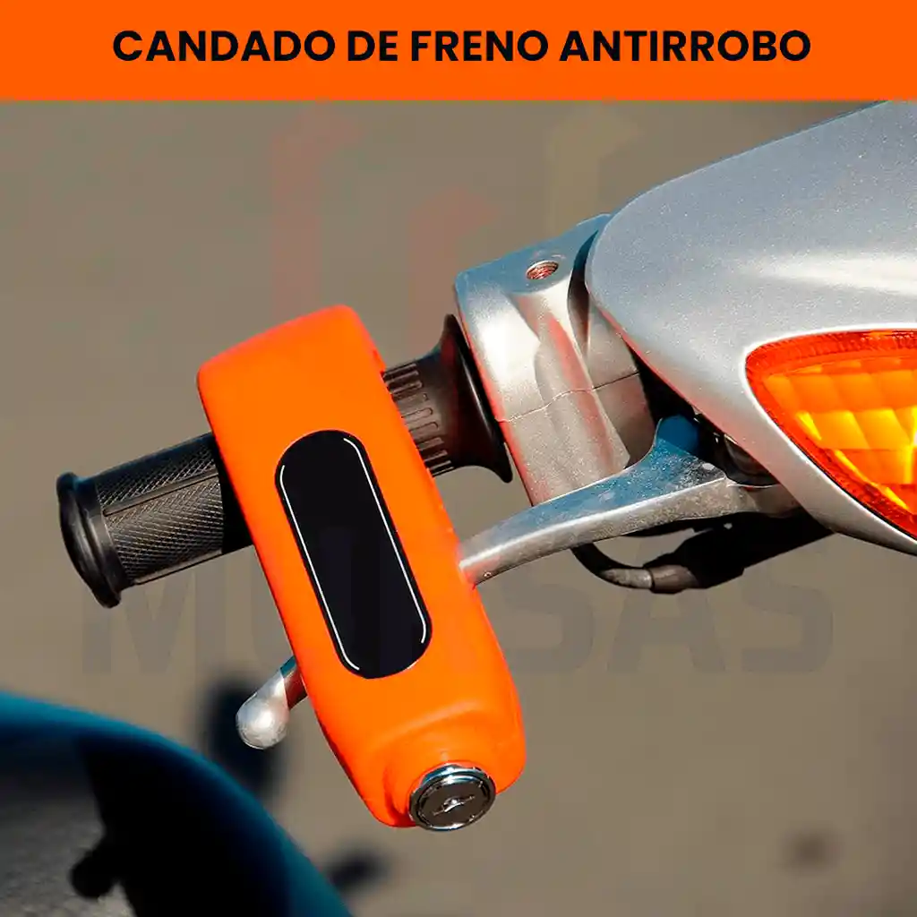 Candado Seguro Palanca Manija Freno Antirrobo Motocicleta