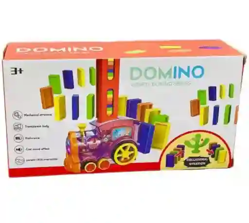 Juguete Tren Domino Electronico Automatico 60 Fichas Niños