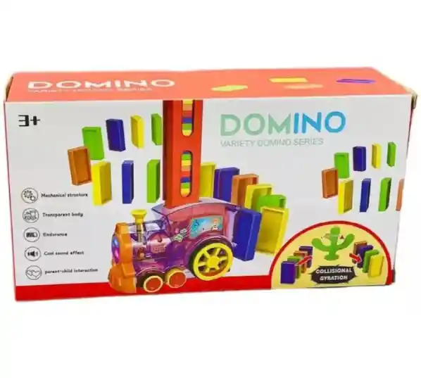 Juguete Tren Domino Electronico Automatico 60 Fichas Niños