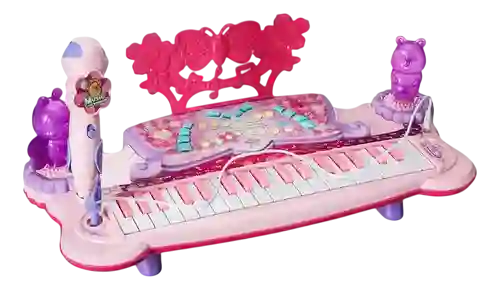 Juguete Organeta Piano Niña Con Microfono Luces Melodias Mp3