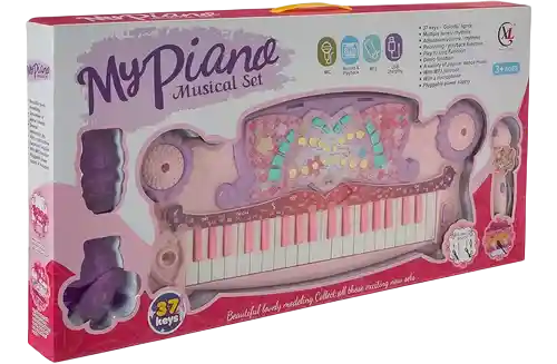 Juguete Organeta Piano Niña Con Microfono Luces Melodias Mp3