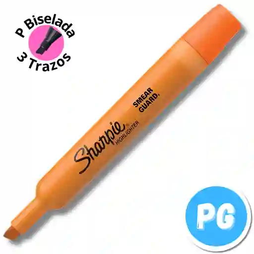 Resaltador Sharpie Neon Naranja Punta Ancha Biselada - Unidad