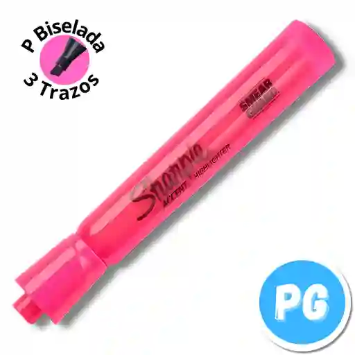 Resaltador Sharpie Rosado Punta Ancha Biselada - Unidad