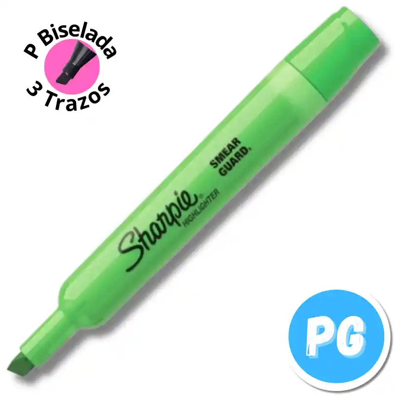 Resaltador Sharpie Neon Verde Punta Ancha Biselada - Unidad