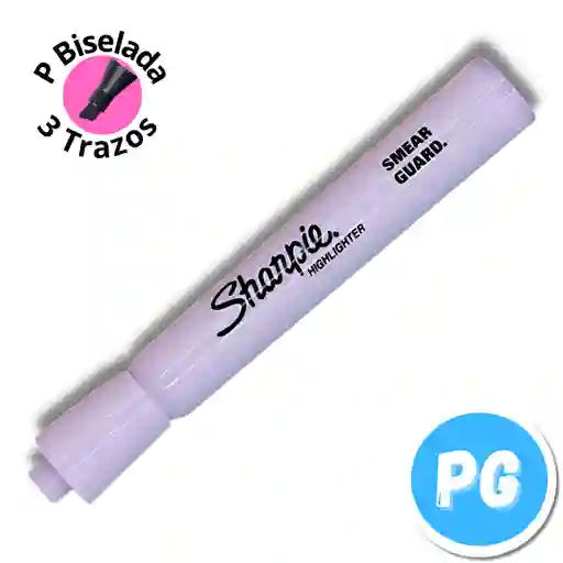 Resaltador Sharpie Pastel Lila Punta Ancha Biselada - Unidad