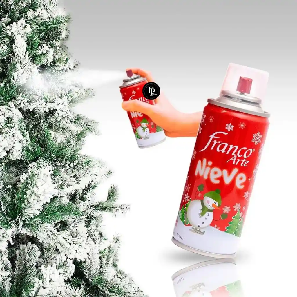 Nieve Artificial Navideña 300ml En Spray Espuma Decoración Árbol De Navidad