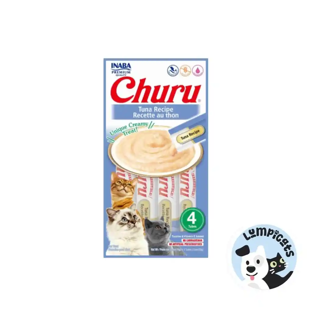 Inaba Cat Snack Churu 4 Piezas - Tuna - Atun 56 Gr