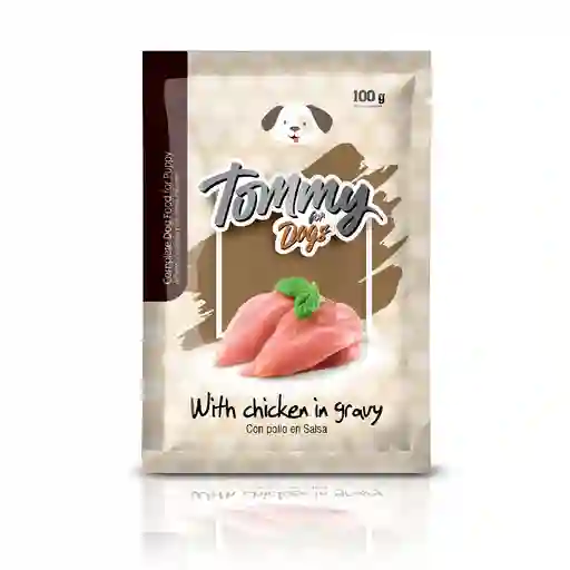 Alimento Húmedo Tommy Pouch Perro Cachorro Pollo 100gr