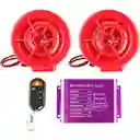 Sistema De Audio Mp3 Y Alarma Para Motocicleta 12v Usb 10w*2