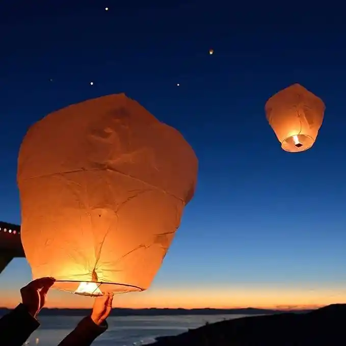 Globo De Cantoya Globo De Los Deseos Navidad Año Nuevo X1