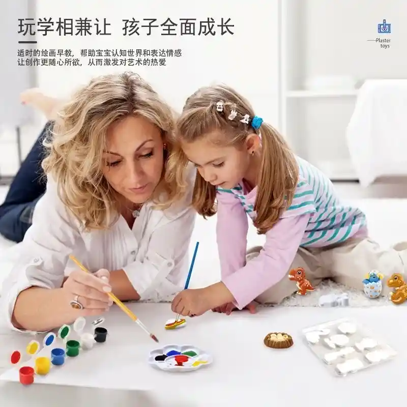 Kit De Manualidades Con Molde Y Pintura🎨 Para Manualidades Infantiles