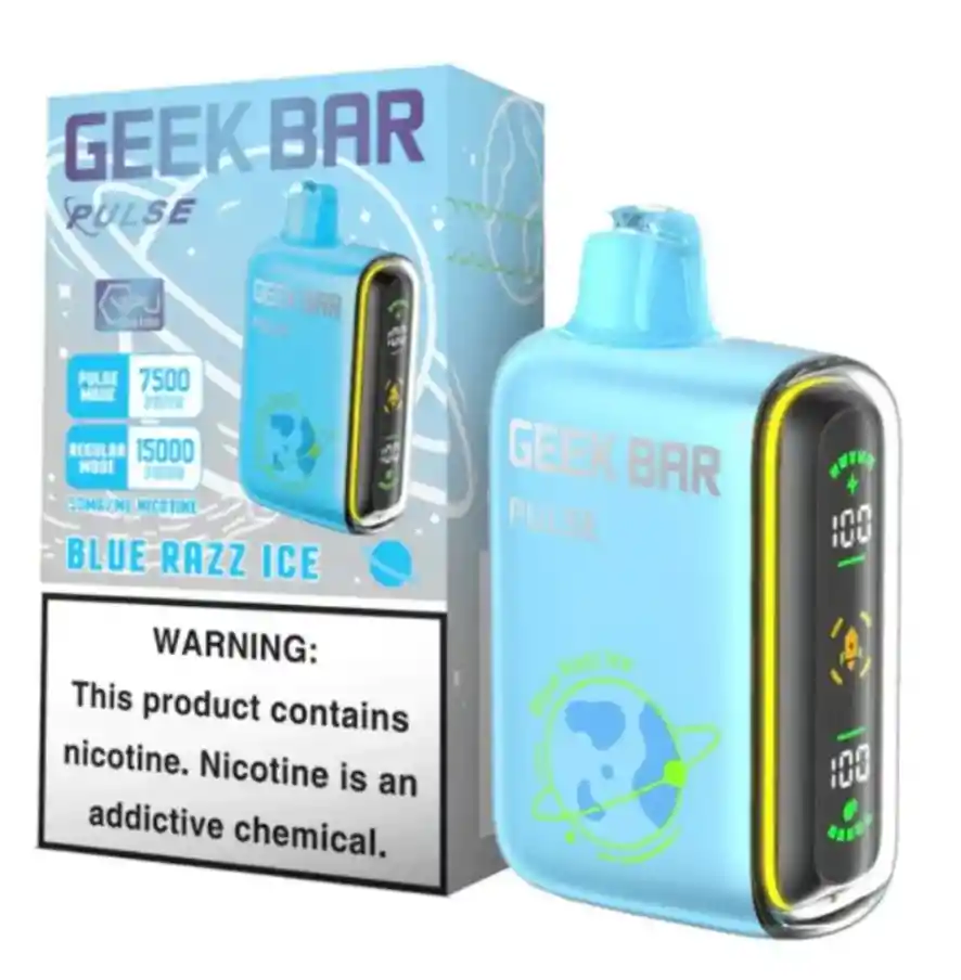 Vape Geek Bar Pulse Blue Razz Ice 15.000 Puffs