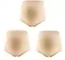 Panties Para Maternidad Soporte Combo X3 Beige Talla L