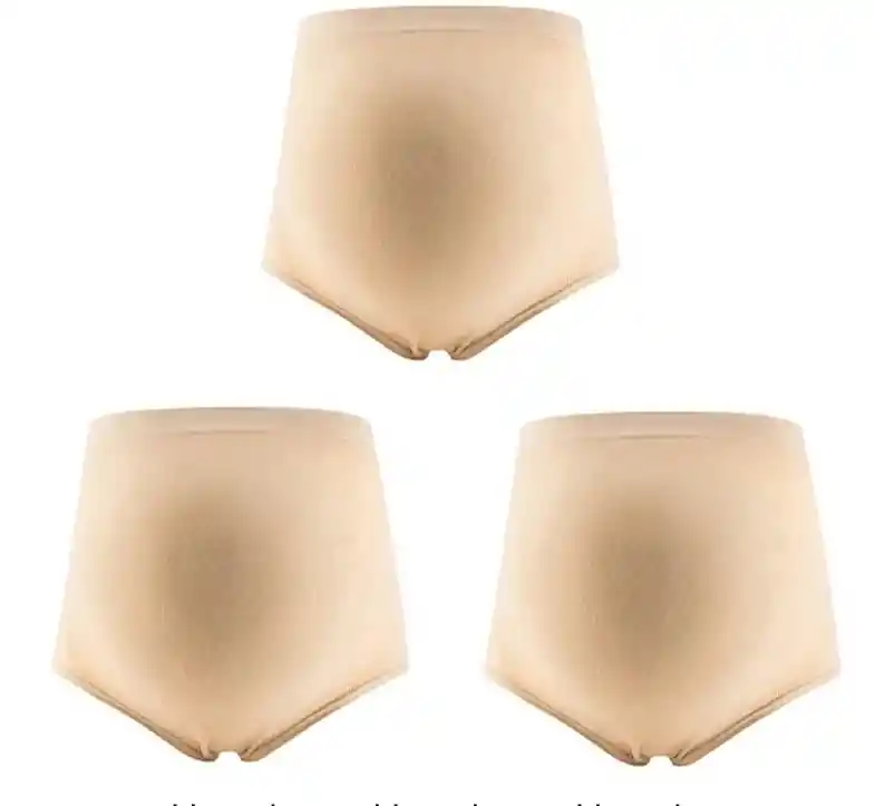 Panties Para Maternidad Soporte Combo X3 Beige Talla L