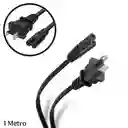 Cable De Poder Tipo 8 - 1 M Para Grabadora,impresoras,tv