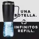 Vaso Mug Termico Agua Cafe Frio Calor 1 Lt Buffer Acero Inox - Black