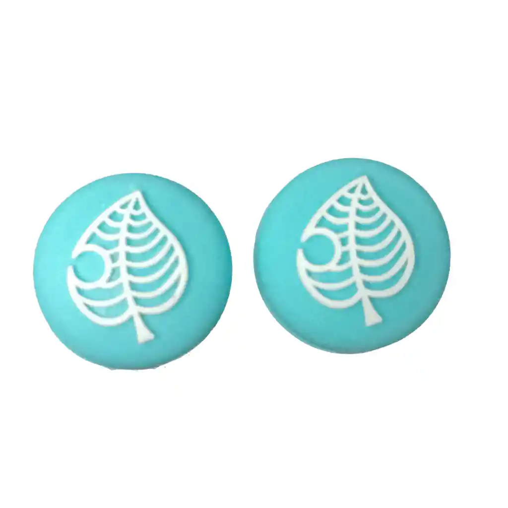 Protector Analogo Grips X2 Para Nintendo Switch Hoja Azul Claro