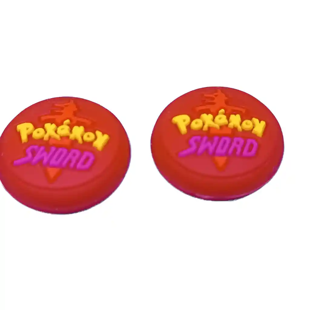 Protector Analogo Grips X2 Para Nintendo Switch Pokemon Sword Rojo