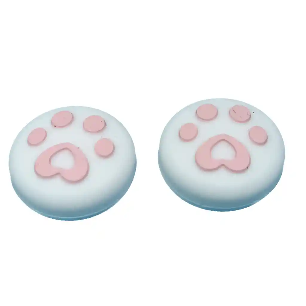 Protector Analogo Grips X2 Para Nintendo Switch Huella Blanco