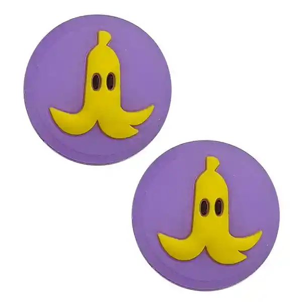 Protector Analogo Grips X 2 Unidades Nintendo Switch, Switch Oled, Switch Lite Banana Morado
