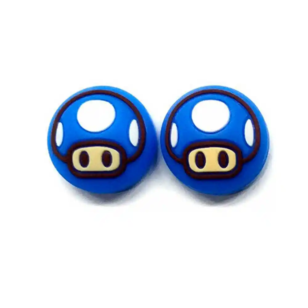 Protector Analogo Grips X 2 Unidades Nintendo Switch, Switch Oled, Switch Lite Hongo Azul