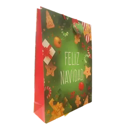 Bolsa De Regalo Nico Premium Grande Diseño Navidad