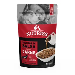 Alimento Húmedo Para Perro Nutriss Pouch Carne Adulto