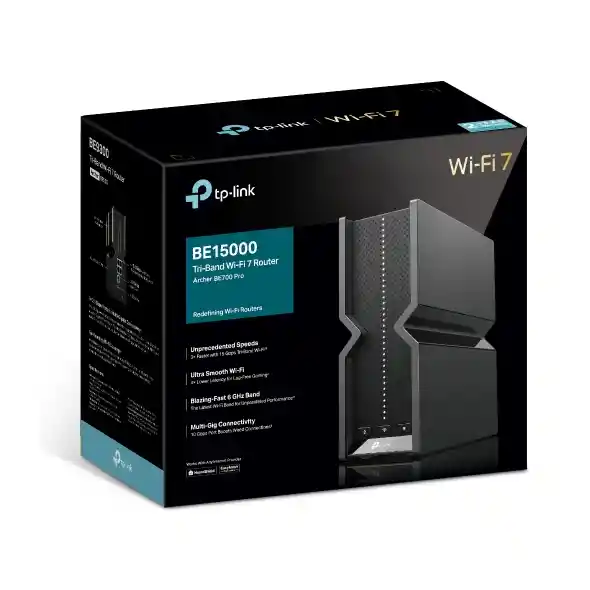 Tp-link Archer Be700 V1 Router Wi-fi 7 Negro 15 Gbps Triband