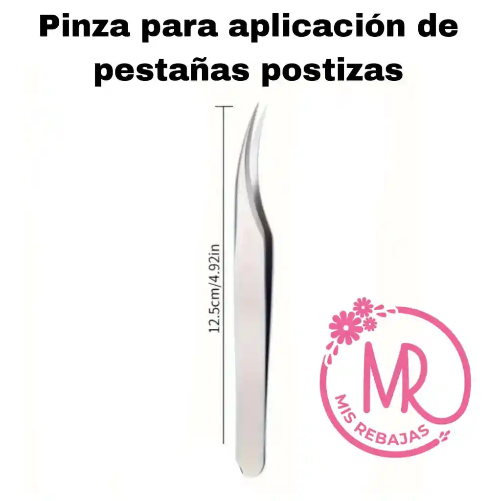 Pinza Para Aplicación De Pestañas Postizas.