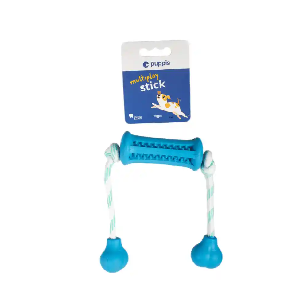 Juguete Para Perro Puppis Dental Stick Azul