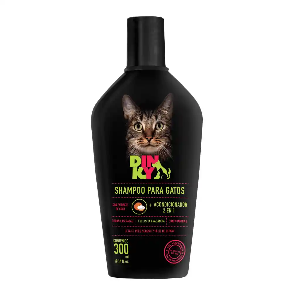 Shampoo Para Gato 2 En 1 Dinky