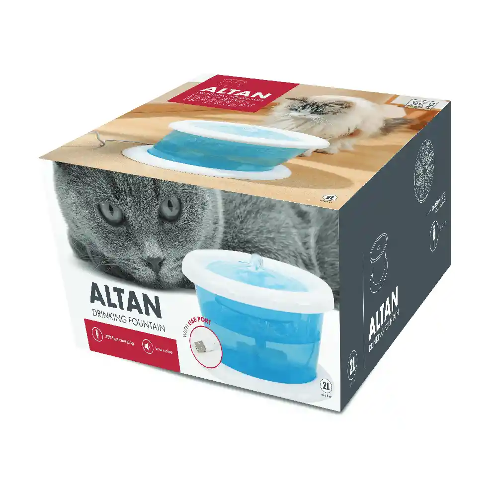 Fuente De Agua Para Mascotas Alta 2000ml M-pets
