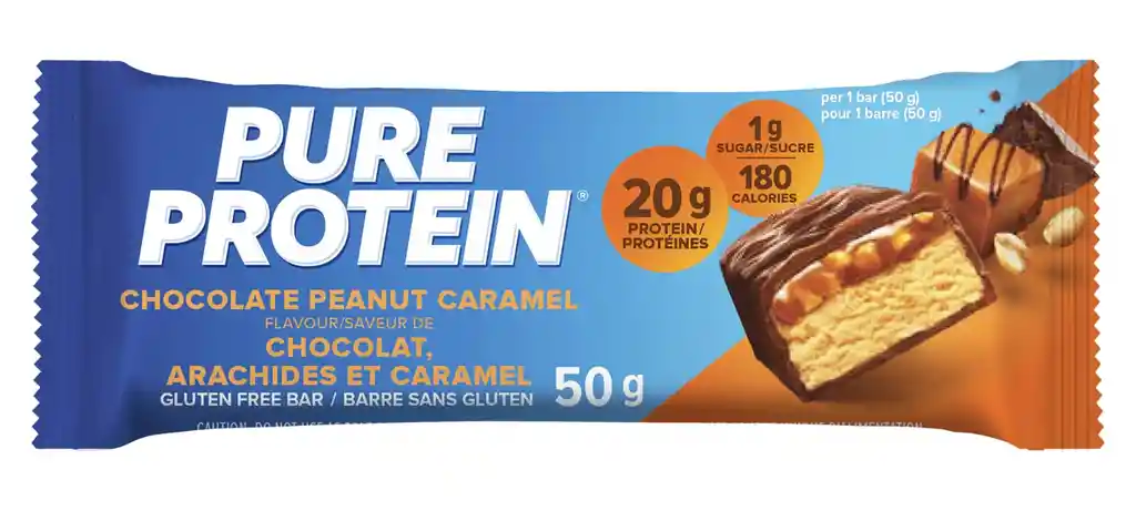 Pure Protein Bara De Chocolate Y Mani Sabor A Caramelo