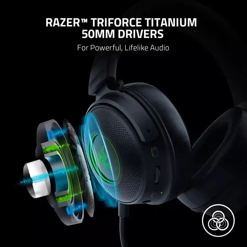 Diadema Gamer Inalambrica Razer Kraken V3pro Multiplataforma