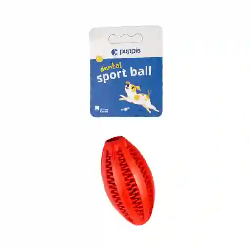 Juguete Para Perro Puppis Dental Sport Ball Rojo