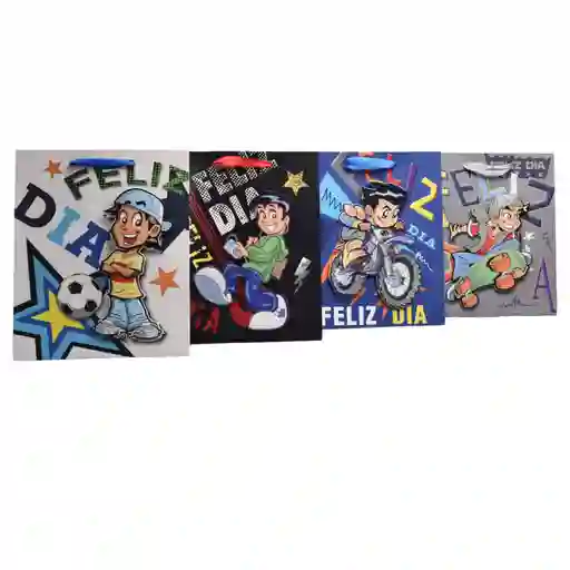 Bolsa Regalo En Papel Niño Tamaño Pequeño