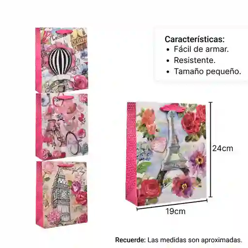 Bolsa Regalo En Papel Tamaño S