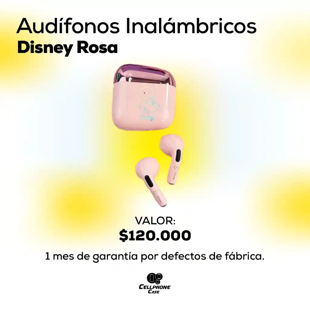 Audífonos Inalámbricos Disney Rosa