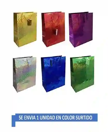Bolsa De Regalo Metalizada Pequeña 16 Cm X 12 Cm Colores Surtidos