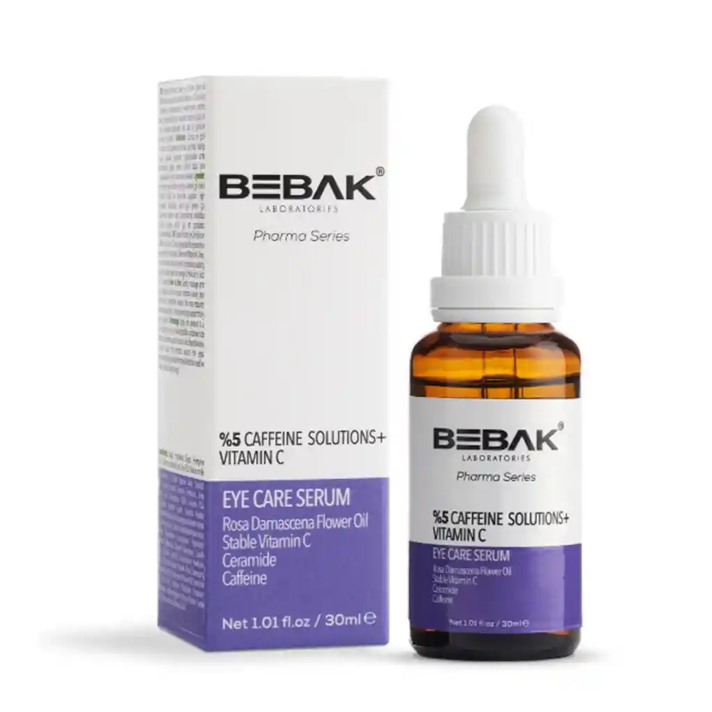 Sérum Facial Bebak Eye Care Pharma Series Cafeína Y Vitamina C 30ml