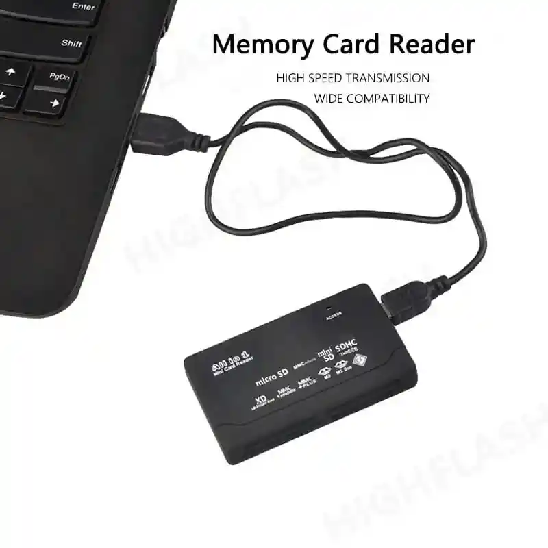 Lector De Tarjetas Memoria 6 En 1 Sd Mini Sd Sdhc Mmc Ms X