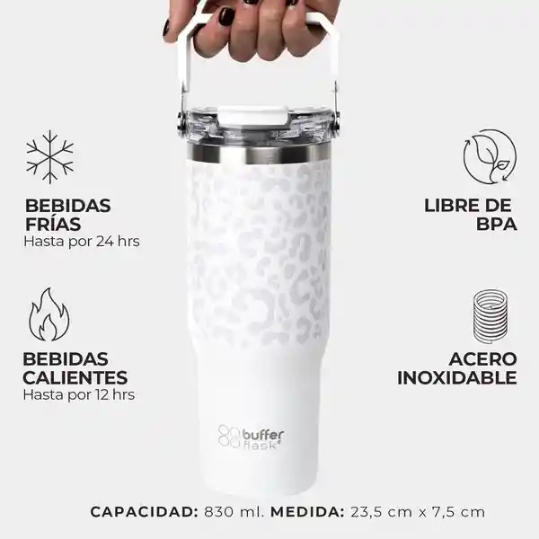 Termo Botella Termica Buffer Acero Inox - Ice Leopard