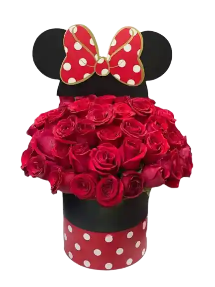 Detalle Mini Mouse Rosa Rojas