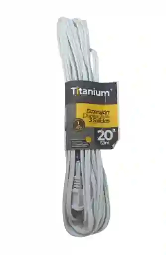 Extension Corriente 6 Mts Titanium 20ft