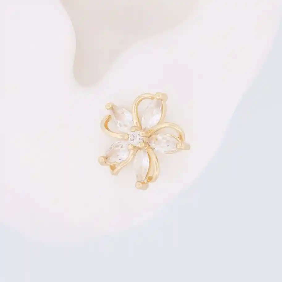 ✨ Topos Cristal Dorado En Figura De Flo